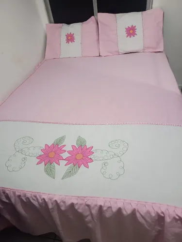 Colcha +cortina casal