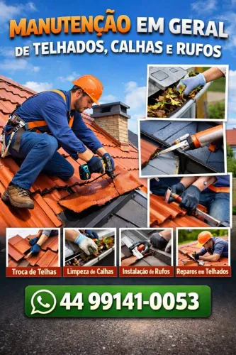 Faço manutenção em telhado