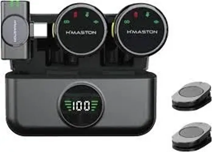 MICROFONE LAPELA DUPLO TIPO C HMASTON MK19 - LOJA DADO DIGITAL