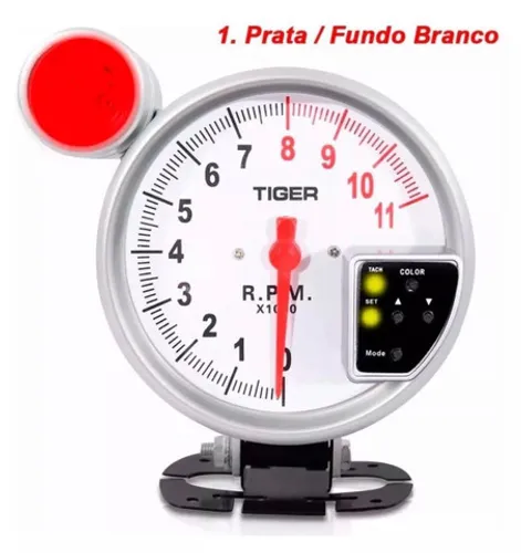 Conta Giros Esportivo Universal Led 7 Cores Tuning