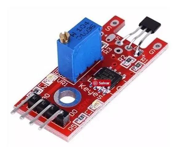 Sensor Hall Magnético Rpm Esp8266 Arduino Automação Robotica COD-AM90 