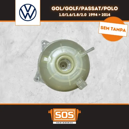 Reservatório do Radiador Volkswagen Gol/Golf/Parati/Passat/Polo/Saveiro  1994/2014