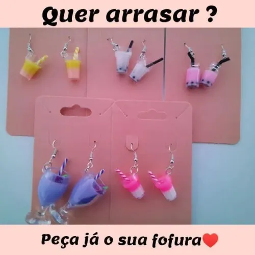 Brincos Fofos de Suquinhos