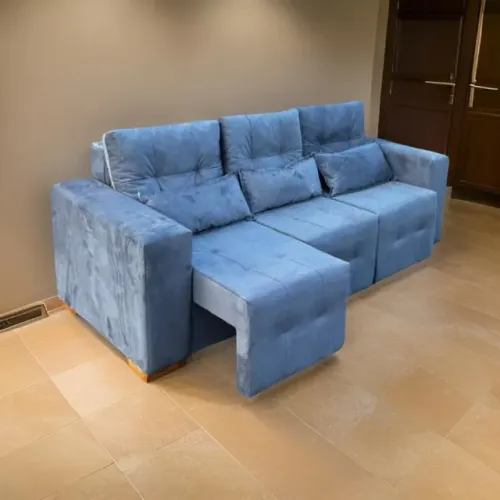 Sofá Retrátil 03 Assentos Luna