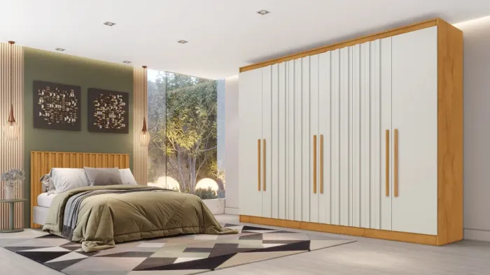 Roupeiro Casal 6 Portas Lisboa 100%MDF s664