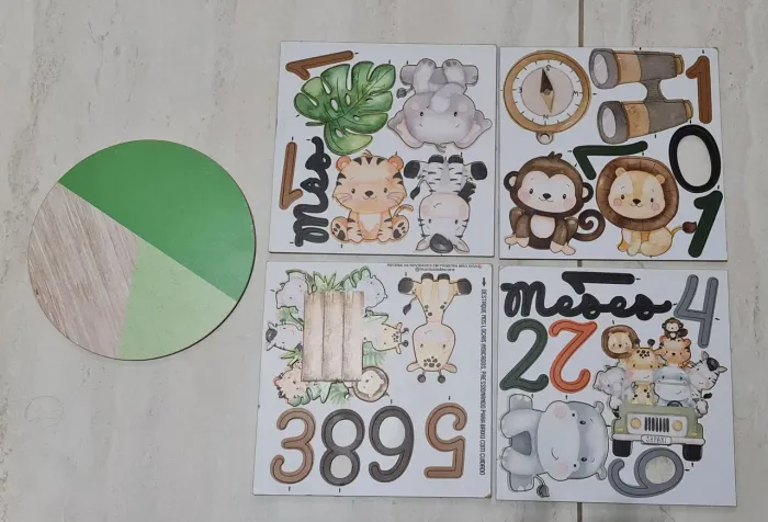 Kit para Mêsversario Safari.