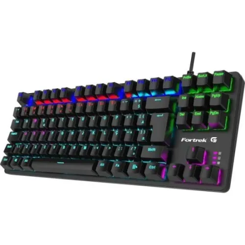 Teclado Gamer Mecânico Fortrek Black Hawk Compact Rainbow Loja Coimbra Computadores