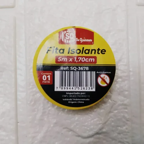 Fita Isolante Sq-3678 5mx1,70cm Amarelo