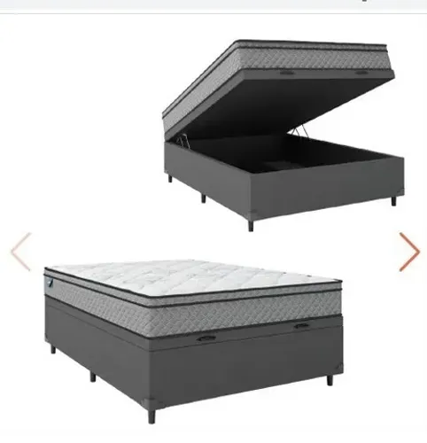 Cama Box Baú inteiriço tamanho Viuvo 128X188CM
