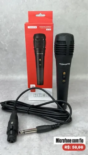 Microfone com fio Profissional - Entrega rápida grátis