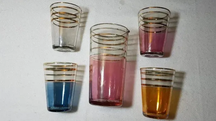 Antigo Jogo De Copos Para Caipirinha