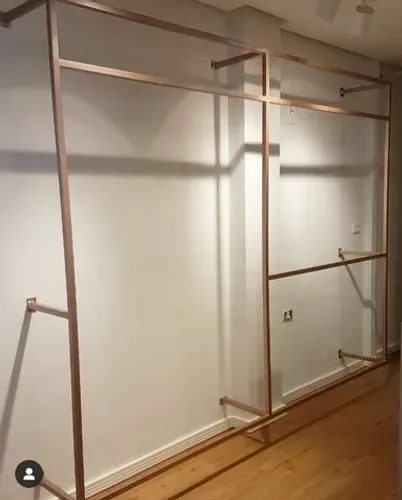 Arara estilo industrial Rosê Gold