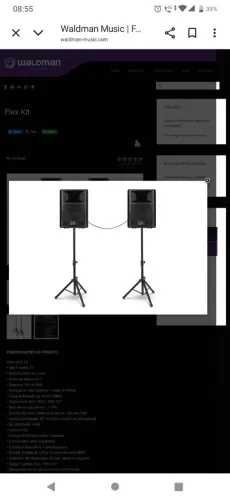 Flex Kit Waldman ACT 10 - Sistema de Som e Mixer Teyun 6 Canais 