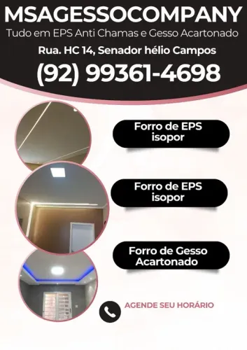 Placas de Eps Antichamas e molduras R$ 65,00 o metro quadrado