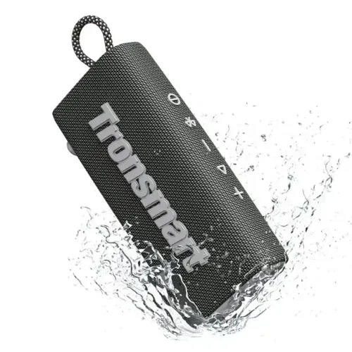 [Novo] Caixa de Som Bluetooth 5.3 Tronsmart Trip 10W, TWS, IPX7, Portátil, 2000mAh, Preto