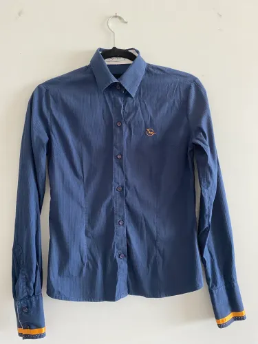 CAMISA SOCIAL AZUL MARINHO P