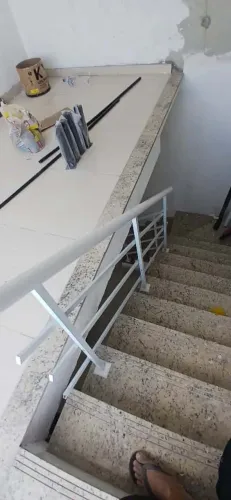 Corrimão de alumínio completo