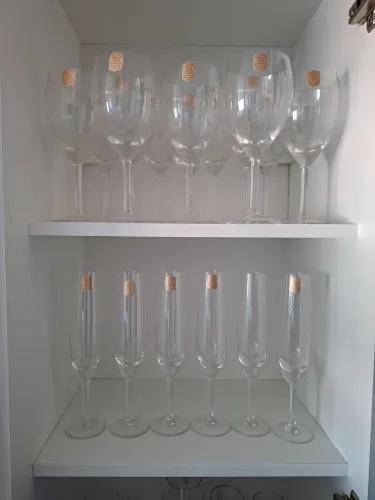 Jogo de taças em Cristal