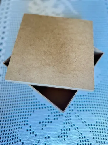Caixa de mdf para artesanato quadrada