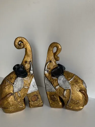 Casal Elefante Indianos Artesanal
