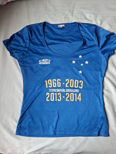 Camisa cruzeiro baby look