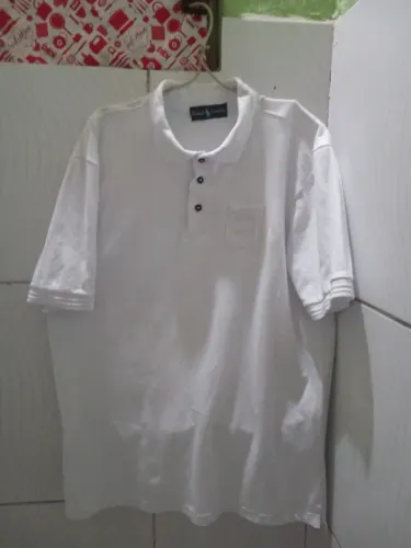 Camiseta Polo Branca Masculino GG