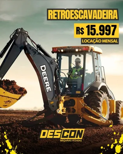 Aluguel de retroescavadeira