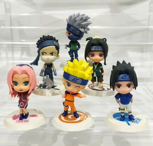 Coleção Naruto Gashapon - Naruto Sasuke Sakura Kakashi 