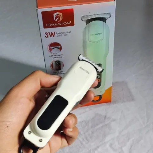 Máquina de Tosar Cachorro e Gato H'Maston Cwj01 Recarregável