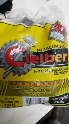 pacote Prego Ardox Galvanizado 18x30 - 500 gramas