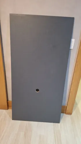 Painel para TV em MDF cinza
