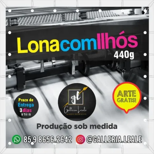Lona com Ilhós sob medidas