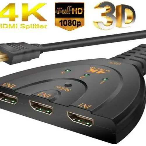 CHAVEADOR HDMI 4K 3 ENTRADAS KNUP KP-AD133 Atendimento 24horas no whatsapp