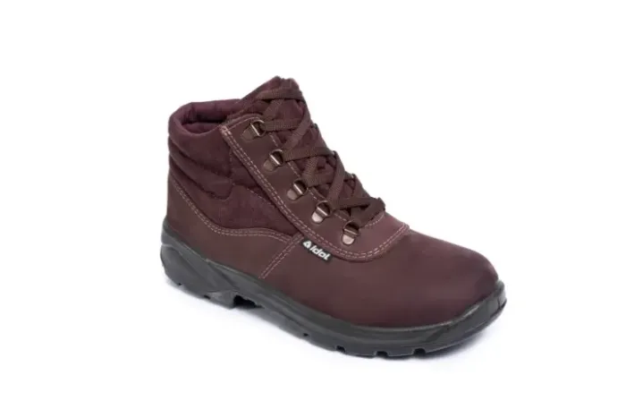 Bota Nobuck Café Estofada com Bico PVC 37 a 43