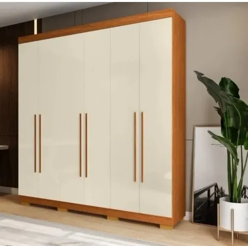 Guarda Roupa 6 Portas 3 Gavetas Agata MDP - (Novo)