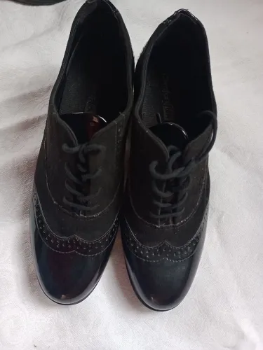 Sapatos Oxford Femininos Pretos
