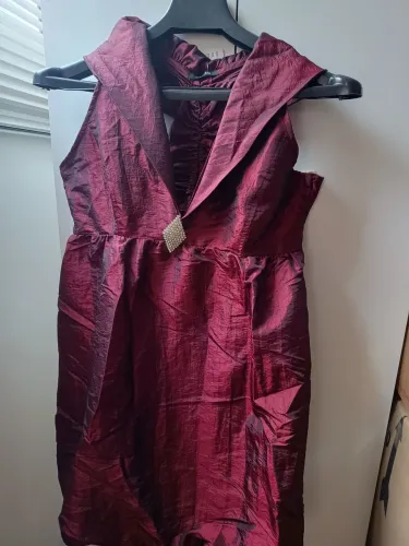 Lindo Vestido Vinho Paran de Luxo
