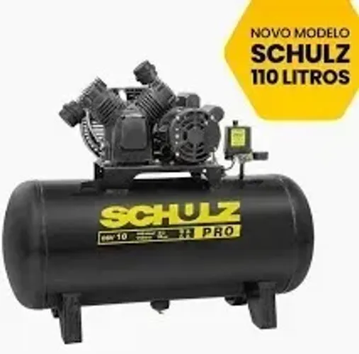 COMPRESSOR SCHULZ 10PES 110LITROS CSV10PRO/110 100a140PSI 220V