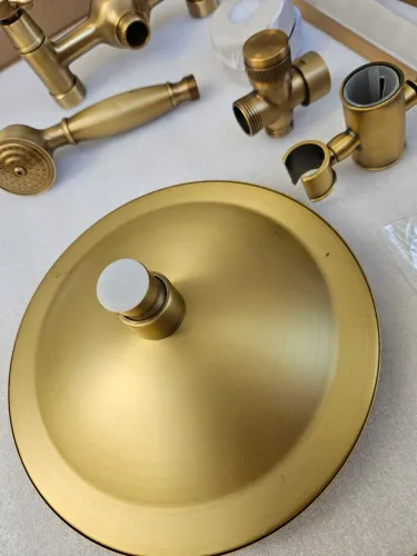 Kit Chuveiro Ducha Vintage Bronze
