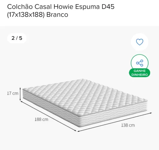 Colchão de casal com pillow top