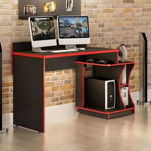 Mesa de Computador Gamer com Nicho Pronta Entrega