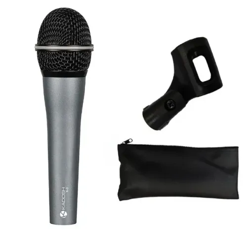 Microfone Kadosh Dinâmico K-3 C/ Chave, Bolsa e Cachimbo - AC1821