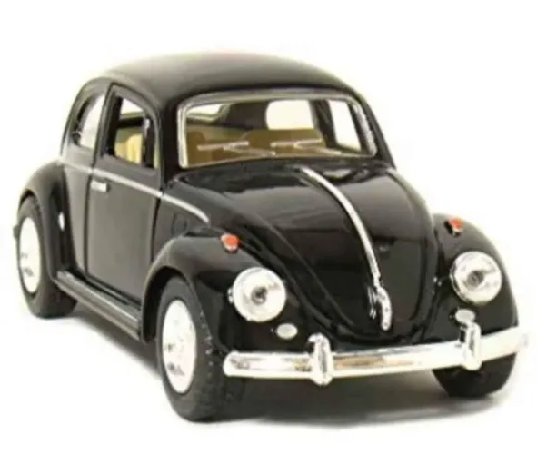 Carrinho Fusca Clássico Preto - Coleção!