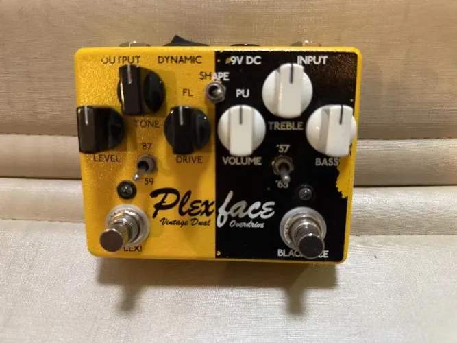 Pedal Wheebo Plexface Vintage Dual Overdrive - Amarelo - Top Boutique!!! 