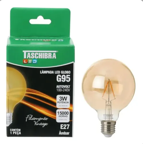 Lâmpada LED filamento vintage