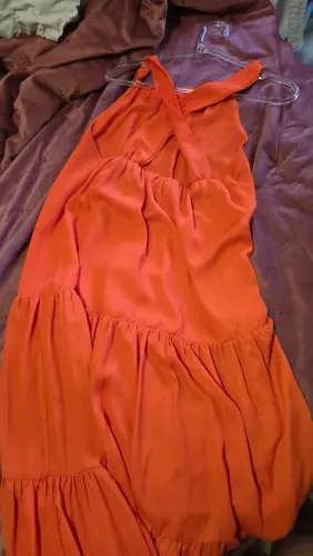 VESTIDO LONGO LARANJA