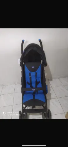 Carrinho de Bebê - Marca Chicco - Azul