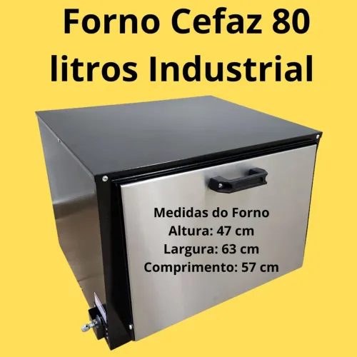 Forno Industrial Cefaz 80 Litros Novo