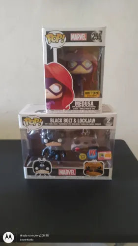 Funko Pop! Medusa e Black Bolt & Lockjaw - Marvel