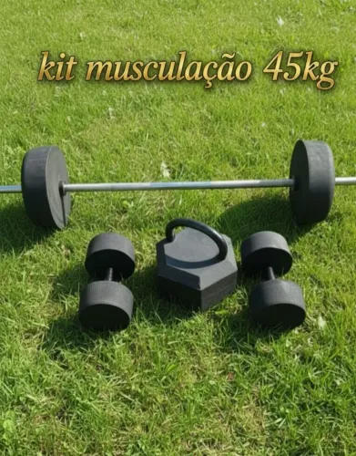 Kit musculação 45kg